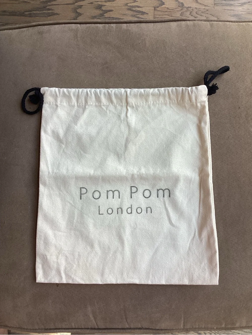 Pom Pom London Cream Drawstring Dust Bag
